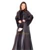2025 Autumn Women's Long-Sleeve Pleated Batwing Round Neck Robe Dress