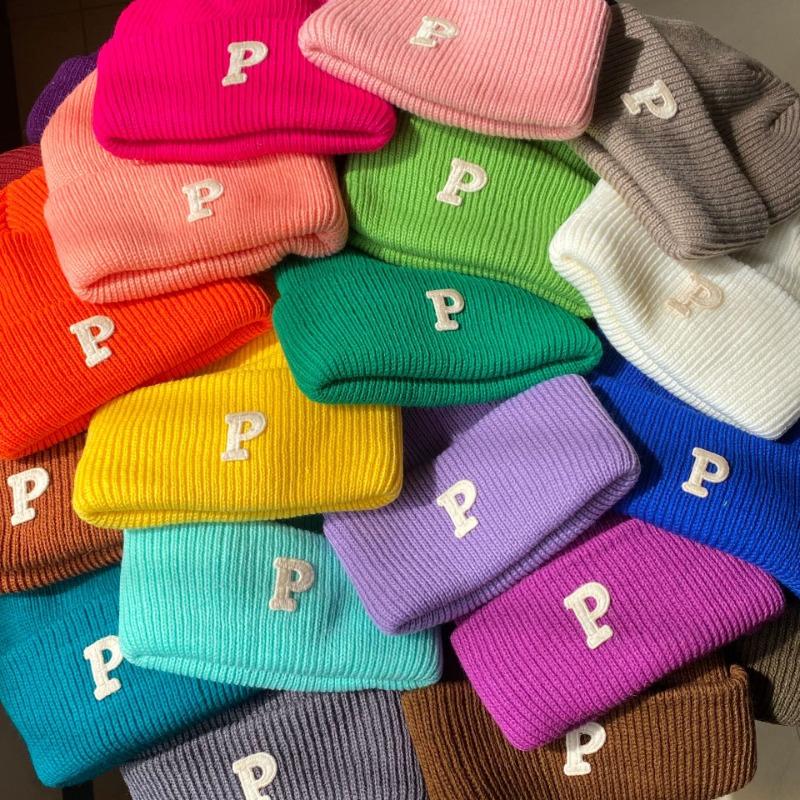 Versatile wool hat women's autumn and winter couple headband hat warm ear protection knitted cold hat men's tide