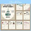 Calendrier Chat 2025 d'Inspiration Rétro avec des Designs Exquis Idéal pour les Cadeaux et les Célébrations Festives
