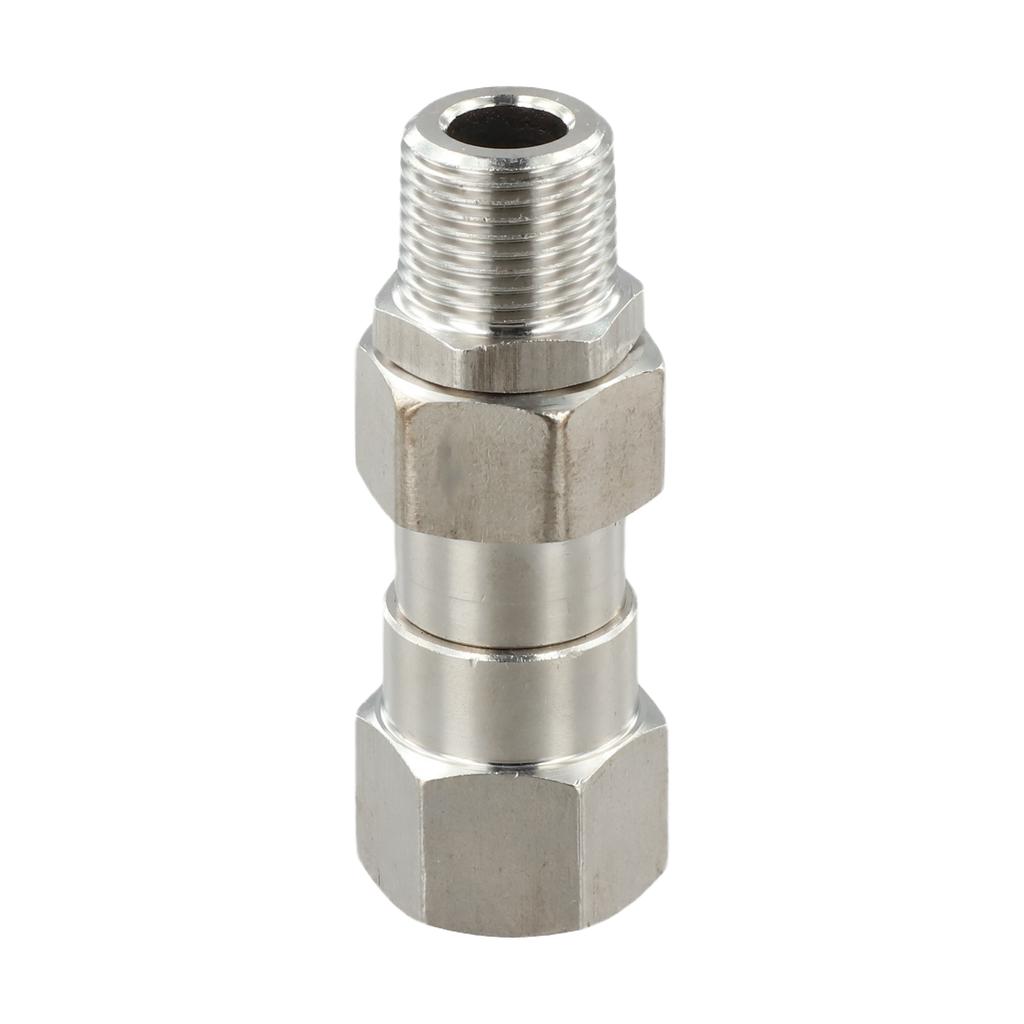 Stainless Steel Rotary Pressure Washer Connector Male Thread For Standard NPT Inner 3/8 To Outer 3/8 NPT Anti-winding Joint