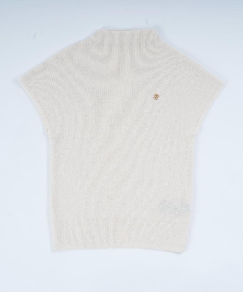 STARRYEYED Renewal Cashmere Mock Neck Cap Sleeve Knit (Ivory)