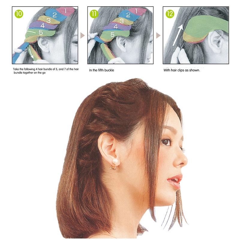 2Pcs/Set Flower Magic Hair Clips Twist Plait Hair Braid Diy Hairstyle Hair Accessories