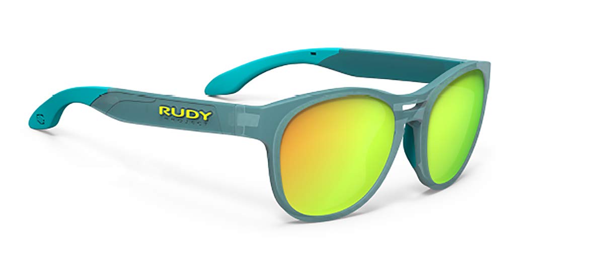 

Солнцезащитные очки Rudy Project SPINAIR 56 Sports Teal Black Paint Matte Lime, оправа, линза Multi-Laser, SP566931-0000