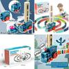Multicolored Domino Train Set With Sound For Kids Educational Building Toys