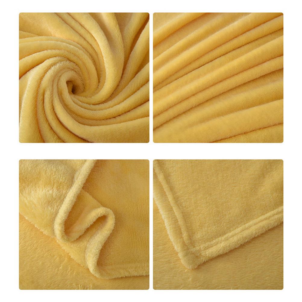 Coral Fleece Blanket 65X93Cm Light Purple Warm Winter Camping Travel Home Use Soft Flannel Blanket