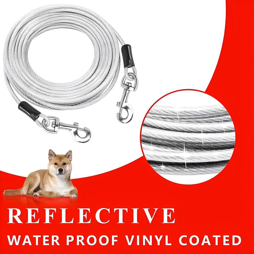 Durable Anti-Bite Steel Wire Dog Leash for All Breeds