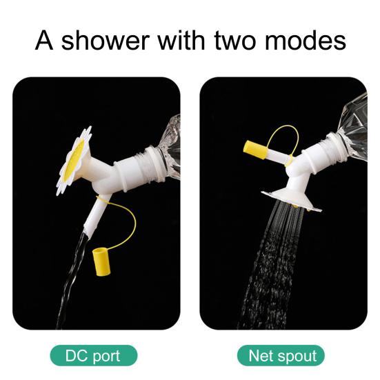 1/3Pcs Water Bottle Sprinkler Cap 2 Modes Adjustable 32-Holes Design Universal Bottle Watering Spout Plant Sprayer Head Accessories