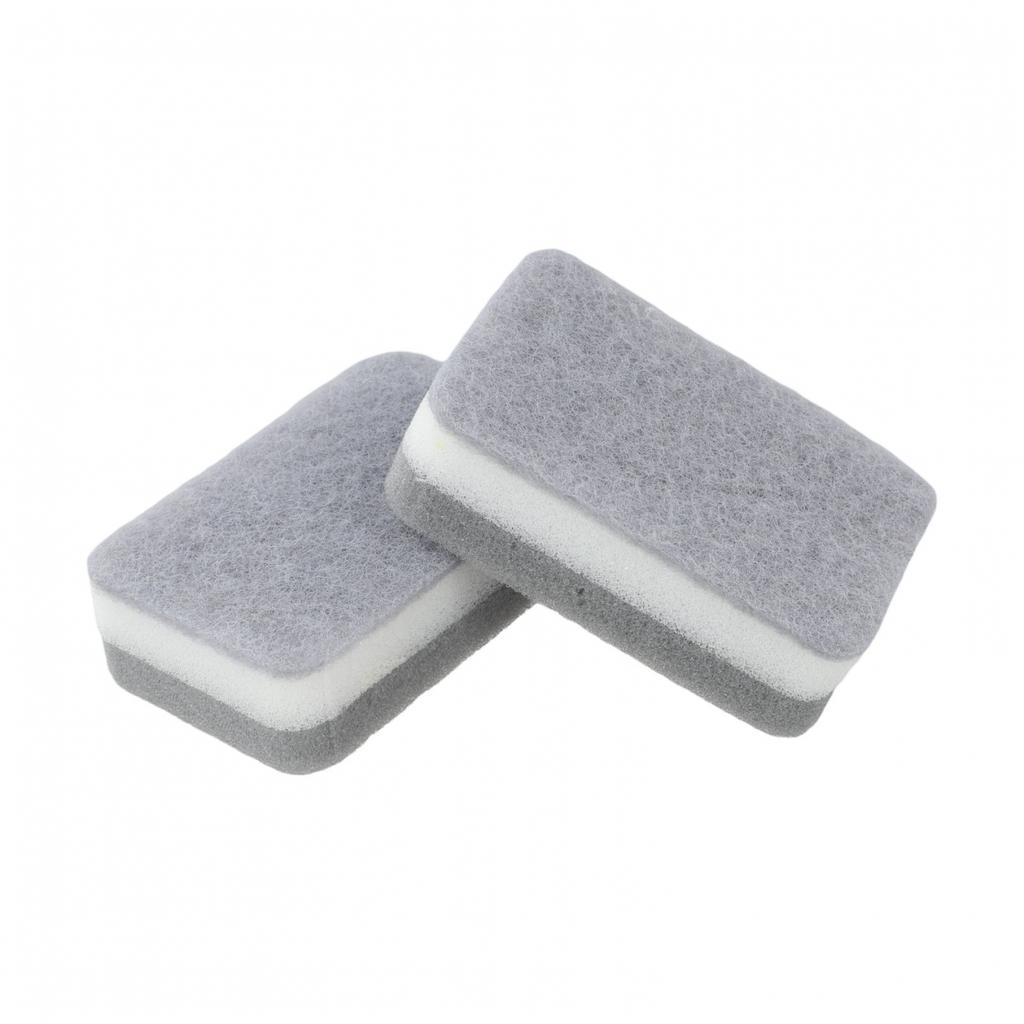High Density Sponge 11 7 3 5cm Grey White for Easy For Kitchen Cleaning