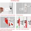 2pcs Door Stoppers Security, Portable Door Lock,Hotel Room Apartment Safet, Upgrade Portable Door Lock,Sleep with Peace of Mind