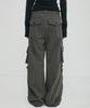 Peulleeoeob Wide Cargo Pants (Fl-262_Grayish Khaki)