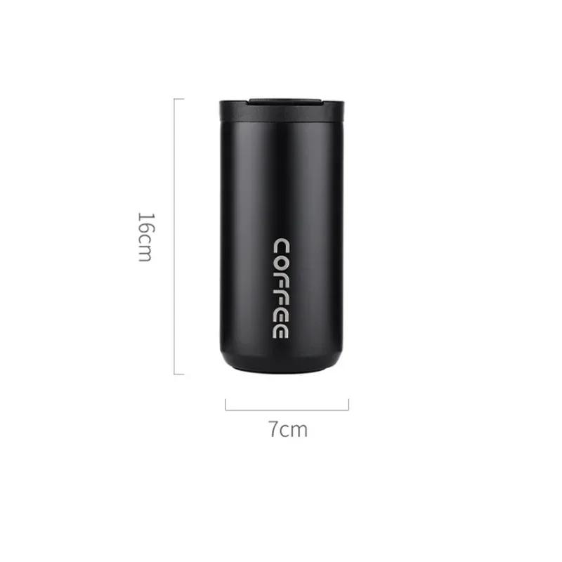 400ML Stainless Steel Thermos Cup Coffee Mug with Lid Portable Water Cup Cafe Drink Ware Insulated Multicolor Water Bottle