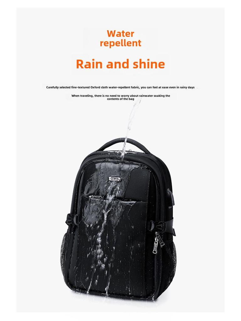 "Men's Multifunctional Business Travel Backpack - Large Capacity, Fashionable & Lightweight"