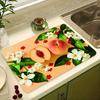 1Pcs Rubber Drying Mat With Absorbent Print For Coffee Shop Restaurant Kitchen Carpet Tableware Durable Diatom Mud Table Mat Pet Mat Coffeeware