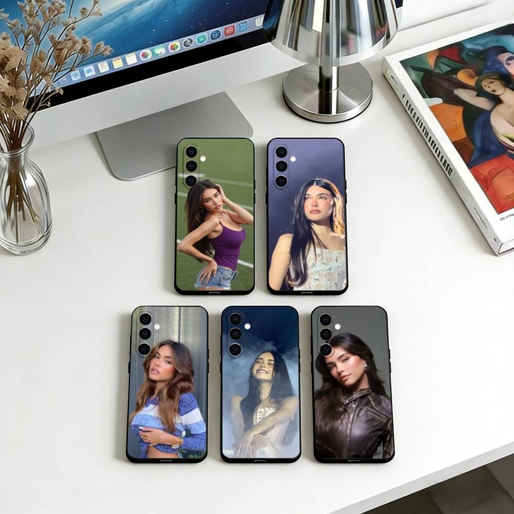 Madison Beer Singer Phone Case For Samsung Galaxy A73,A72,A71,A70,A53,A52,A51,Soft Black Cover