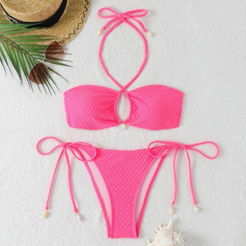 

Split Skirt Triangular Swimsuit Women s Belly Cover Slimming Beach Vacation Hot Bikini L розы красного