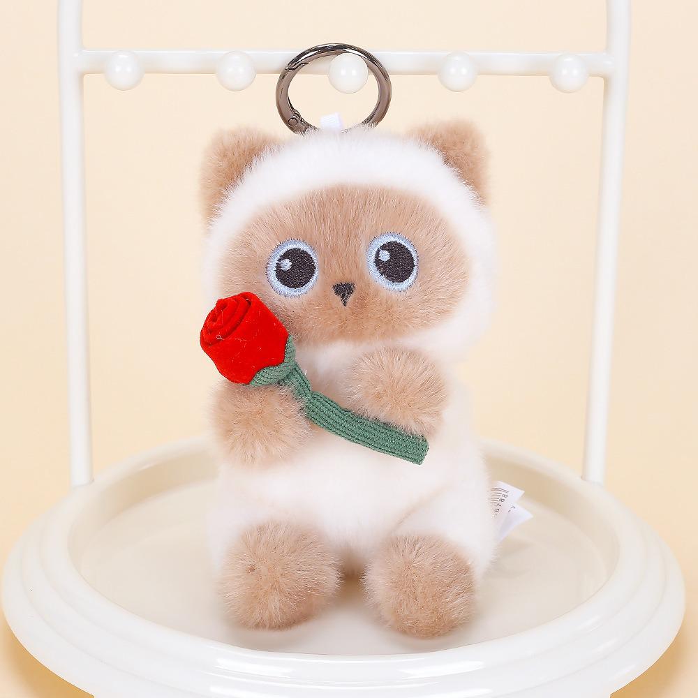 DuoAi Pose Cat Plush Toy Pendant - Simulated Cat Hugging Pillow for Children