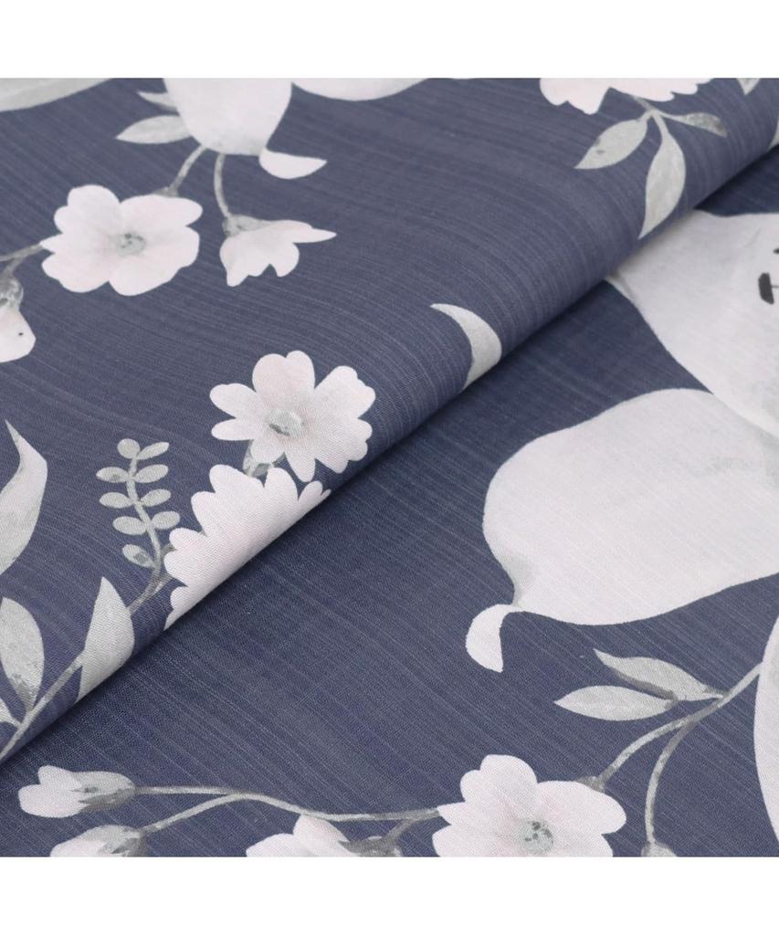 Yukata Set Junior Retro Change Weave 3 Piece Set Heiko C Girls Lily Floret Evening [KYOETSU] (Yukata, Obi, Geta) (130cm, 11. Wear)