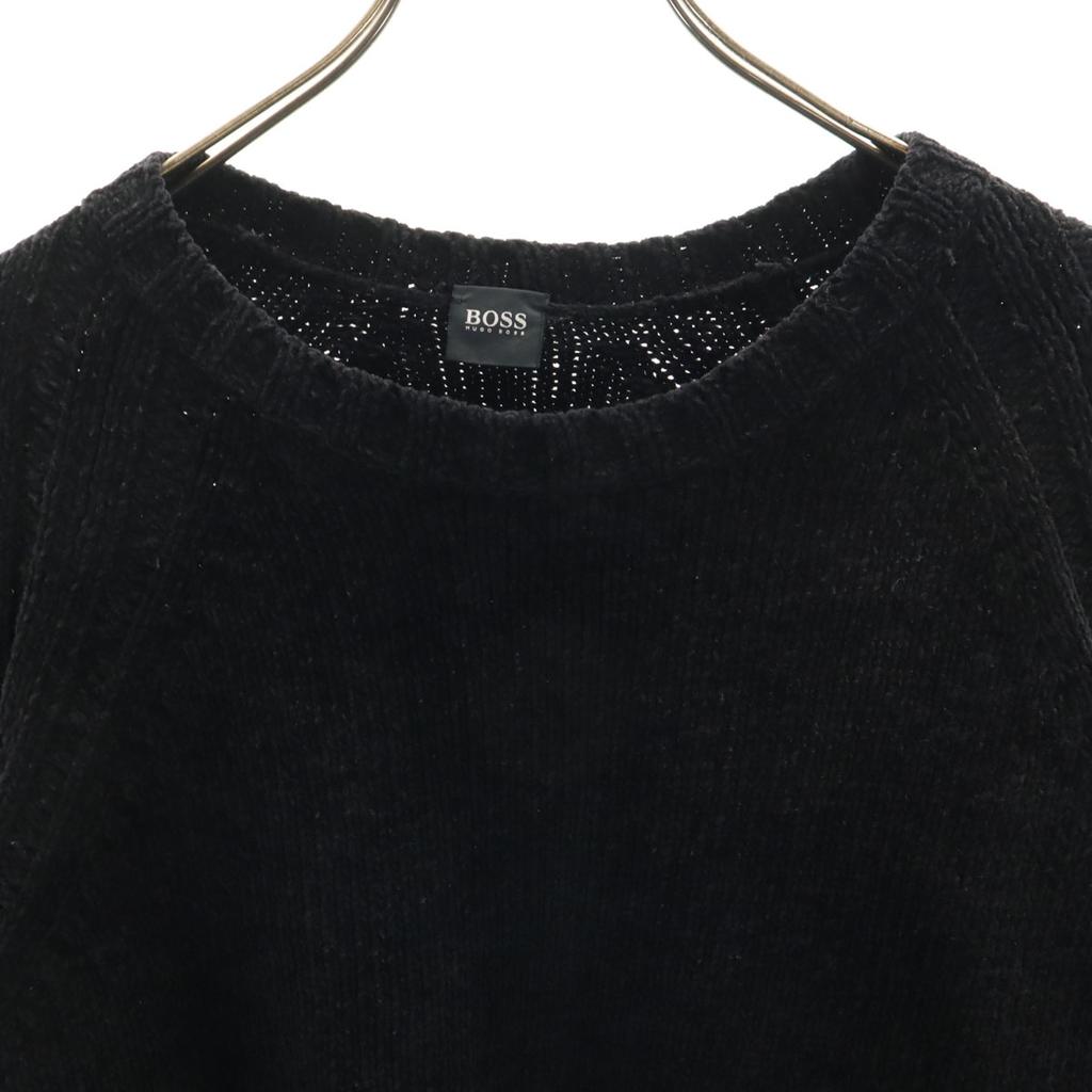 BOSS HUGO BOSS Made In Italy Long Sleeve Knit 50 Black Sweater Men's Used