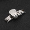 Stainless Steel Wear Resistant Watchband Buckle Watch Strap Clasp Replacement Accessory(14MM )