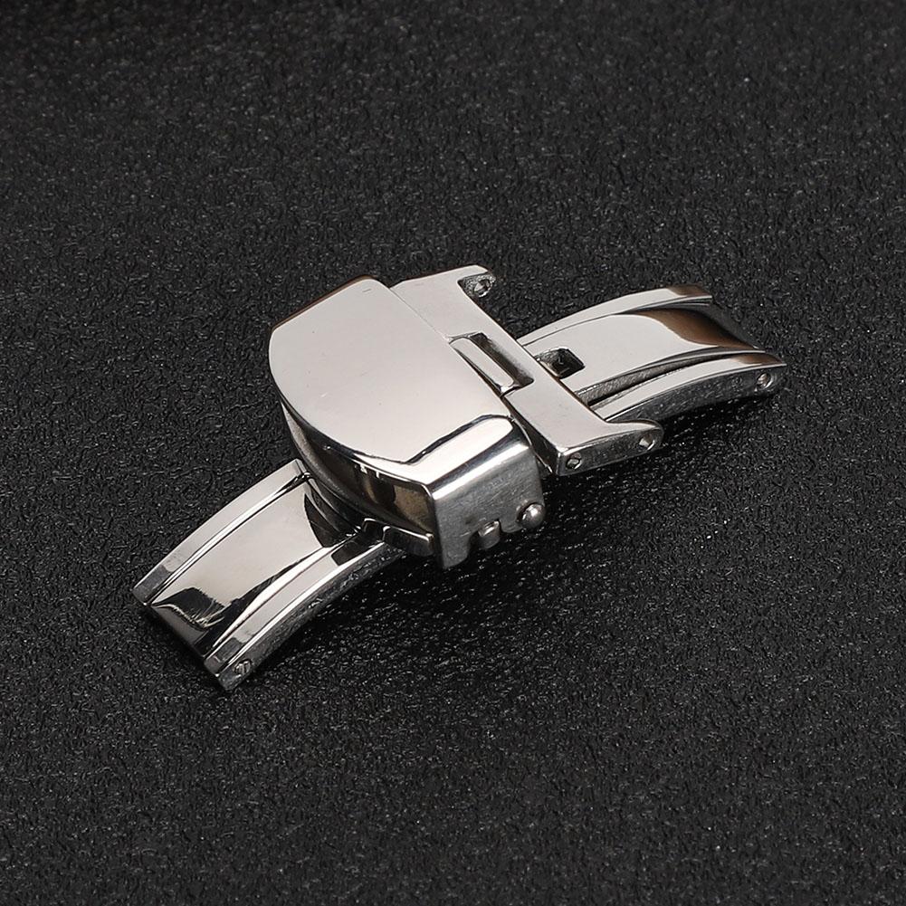 Stainless Steel Wear Resistant Watchband Buckle Watch Strap Clasp Replacement Accessory(14MM )