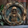 Metal Wall Art Diver Porthole Poster for Cafe Decor