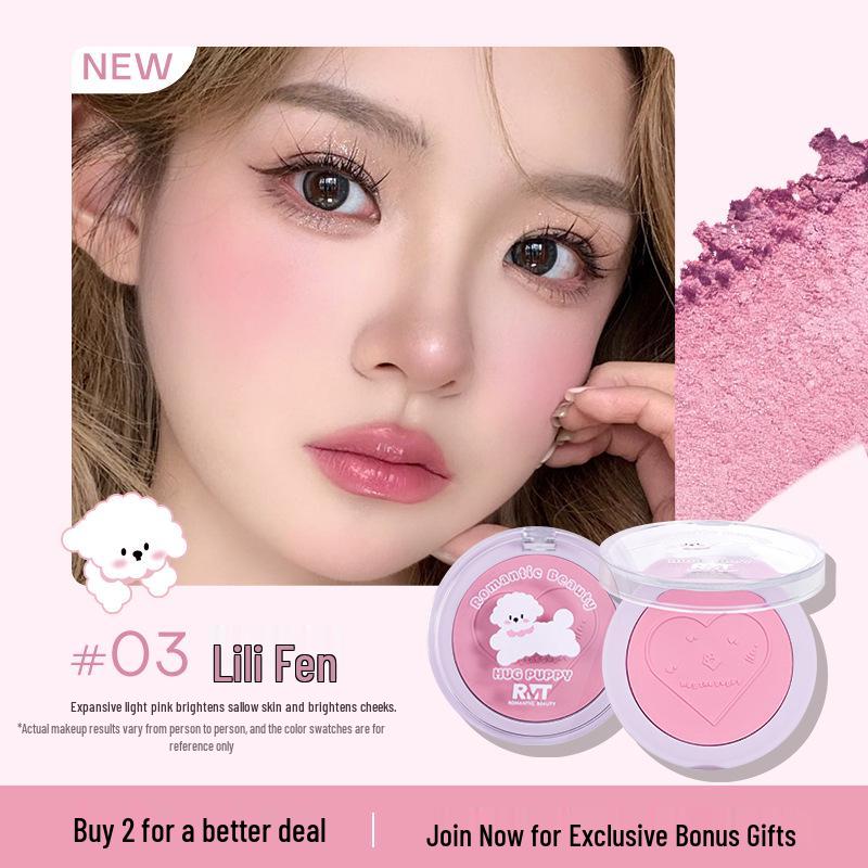 

Luo Xiaoman Capybara Single Color Blusher: Brighten Complexion with this Professional Makeup Artist Sunburn Blush.