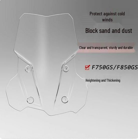 BMW F750GS/F850GS Modified Front Windshield - Enlarged & Heightened