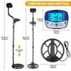 TX11MD990 Professional Underground Metal Detector 10.2 Inch Waterproof Coil High Sensitivity Hunter Finder Metal Finder Portable