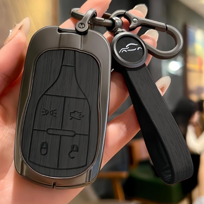 Aesthetic Wooden Pattern Key Cover Suitable For Maserati Ghibli Levante Quattroporte 2014-2024 Accessories