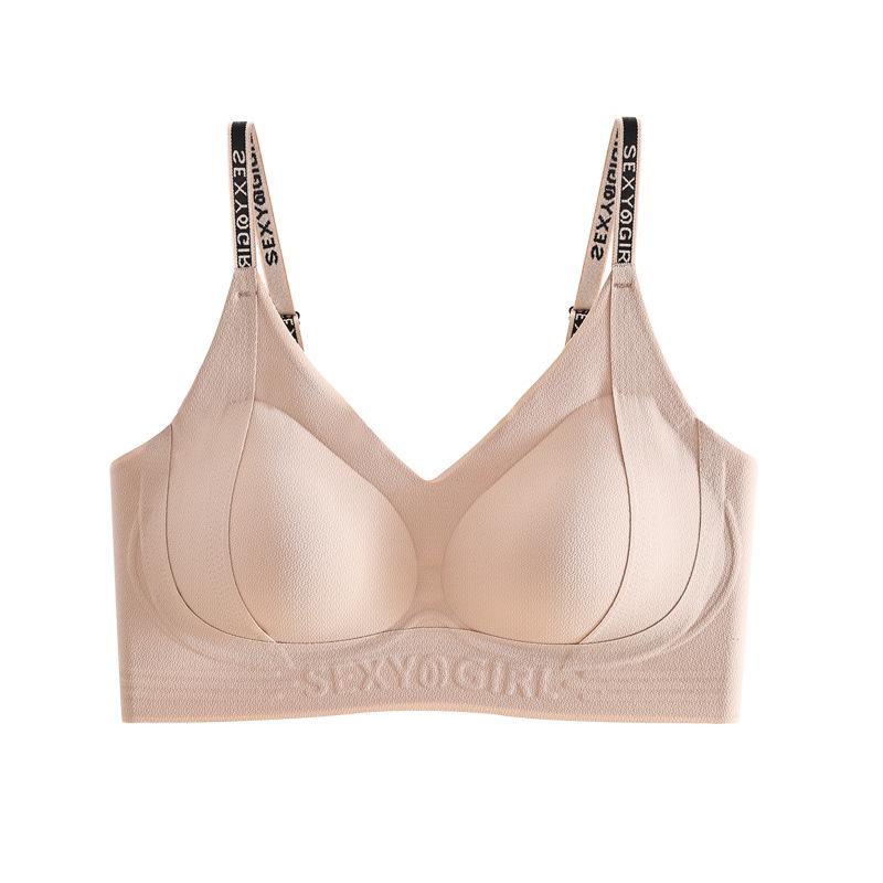 Soft Support Lifting Liquid Foundation Seamless Underwear Women's Big Breasts Show Small Gathering Anti-sagging Small Breasts Bra