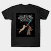 Men Black Print T-shirt Meow Wars No-Cut Transfer Paper Print Cotton Tshirt