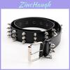 Fashion Solid Color Rivet Design Women Casual Belt For Casual Wear
