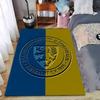 Blue and Yellow Lion Emblem Carpet Suitable As a Non-slip Mat for the Living Room or Bedroom Sofa