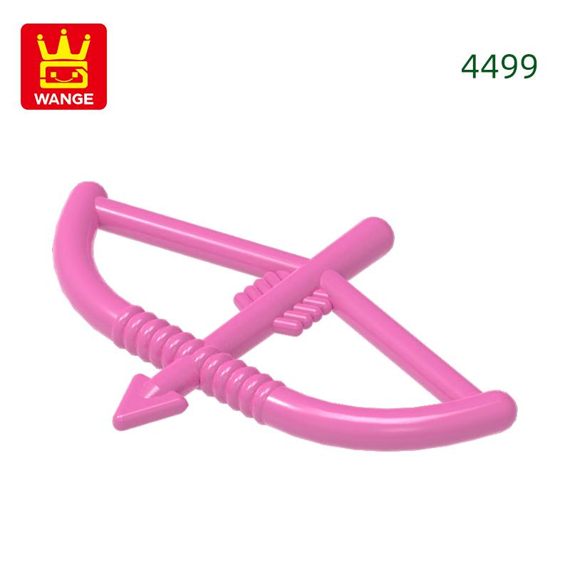 Non-Toxic 200Pcs/Lot 4499 Bow And Arrow Weapon Building Blocks Moc Figures Accessories Compatible With Bricks Children Toys Gift Box