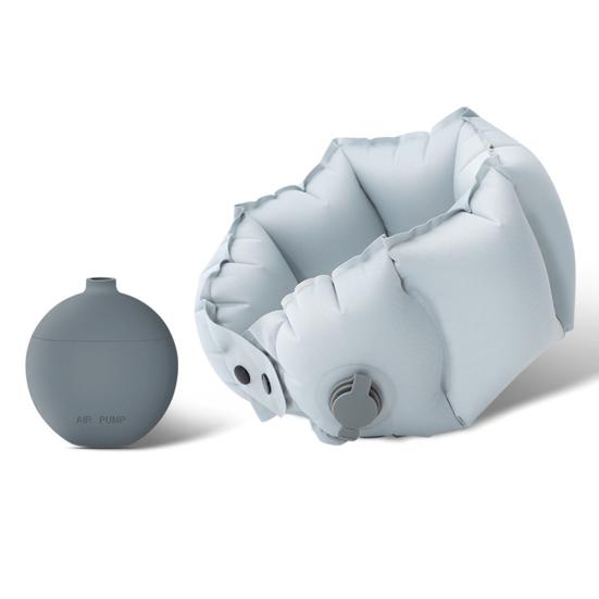 Inflatable U-Shape Neck Pillow Portable Press To Inflate Ergonomic Head Neck Support Ultralight Car Airplane Train Outdoor Travel Cervical Cushion