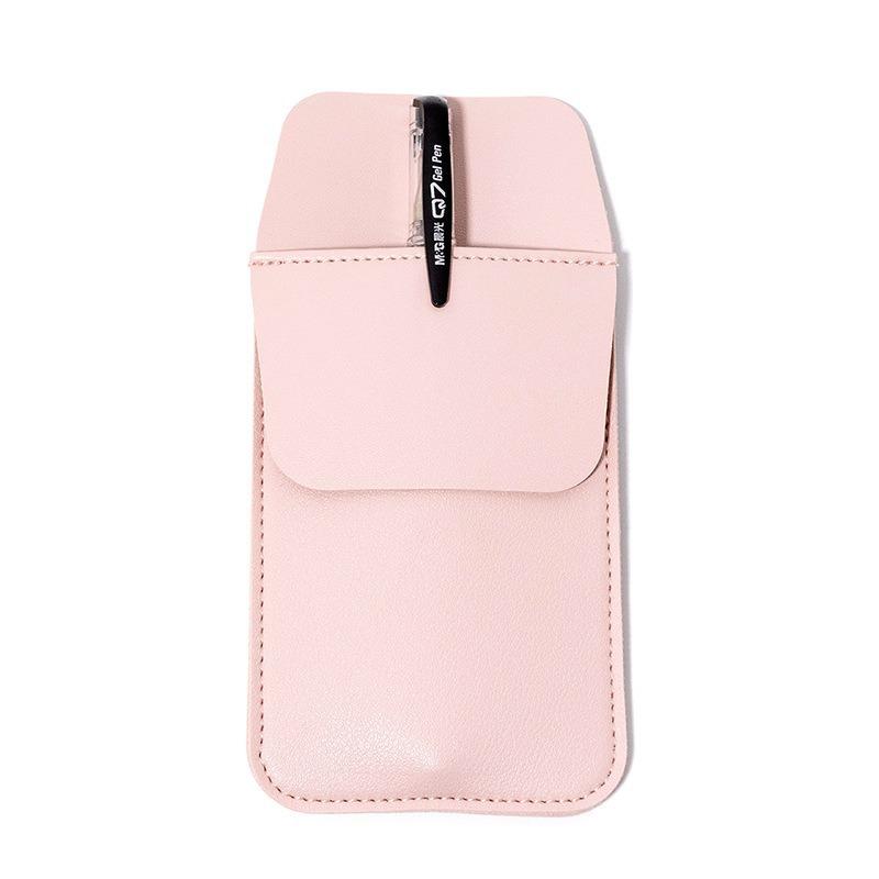 1pc Large Capacity Korean Style Leather Nurse Pen Holder, Medical Doctor Breast Fixed Pen Pouch Back To School, Back To School, School Supplies