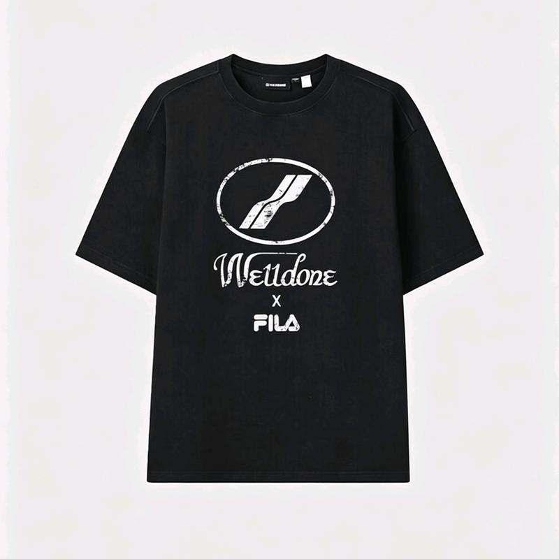 FILA x WE11DONE Men s Cotton Knit T-Shirt US 10