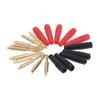 Random10Pcs 2Mm Wire Cord Solder Type Banana Plug Jack Connector Gold Plated