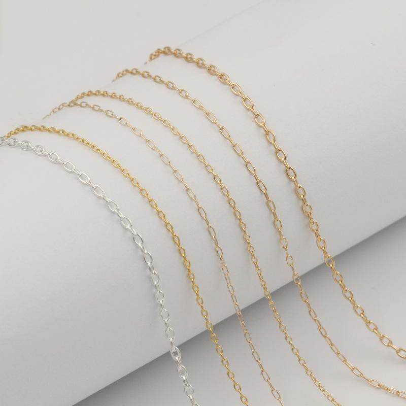 GC048 14K Gold Filled Chain Bulk for Necklace Bracelet Jewelry Making