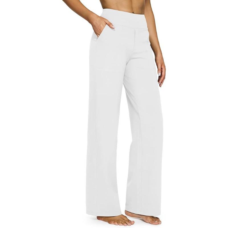 IHUASU U Women's Fashion Casual Solid Color Print Pants & Capris