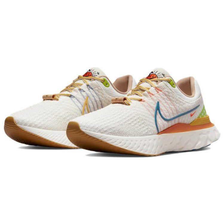 Nike React Infinity Run Flyknit 3 Sail Hot Curry Herren Sneakers Weiß Rift-Blau DV1744-141