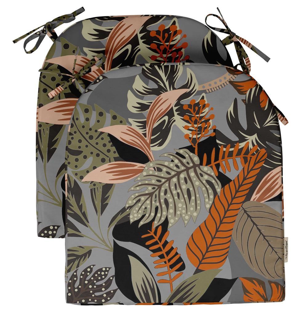 Vargottam Non Slip Dining Chair Cushion U-Shaped Printed Indoor Outdoor Chair Pads Home Decor Reversible & Machine Washable