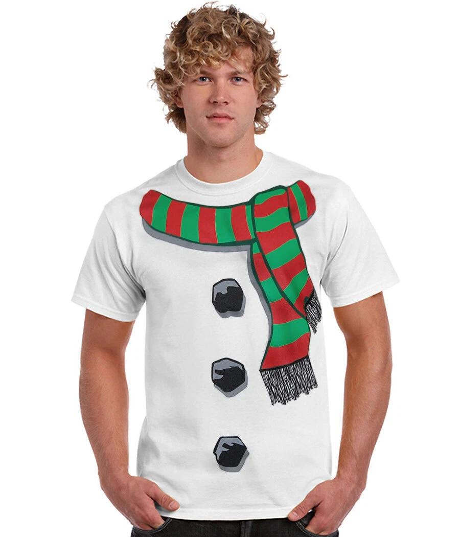 Snowman Christmas Costume Adult T-Shirt M