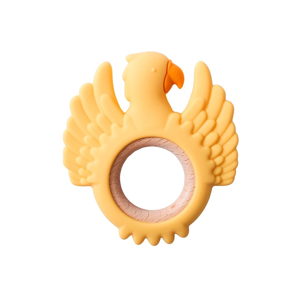 New Style 1Pc Silicone Teether Food Grade Baby 0-12 Toys Swan Teething Rings Sensory Toys For Toddlers Silicone Montessori Toys