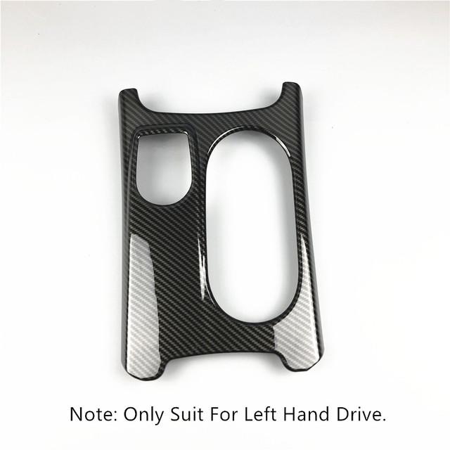 Carbon Fiber Color Center Console Water Cup Frame Decoration Trim For Mercedes Benz GLA X156 CLA C117 A Class W176 RHD LHD