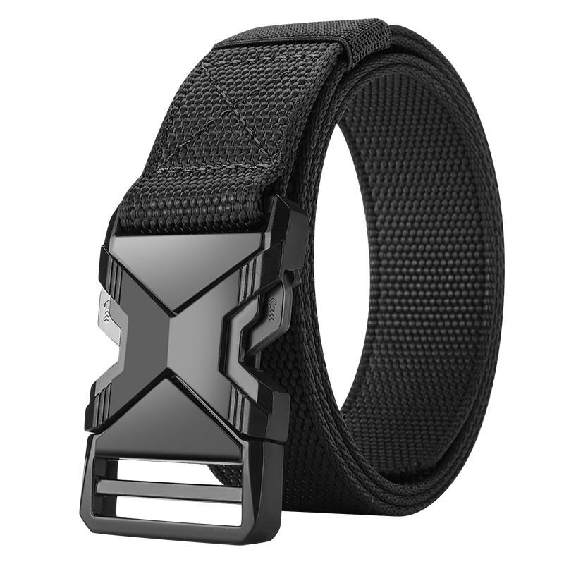 Buckle Fashionable Alloy Men Nylon Woven Waist Belt For Daily And Use Outdoor