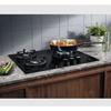 Plaque de gaz - ELECTROLUX - KGE6633NOK - 60 cm - 3 zones - Zone Wok - Commandes avant
