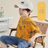 Duoduo Home Boys' Ice Porcelain Cotton Full Print Short Sleeve T-Shirt