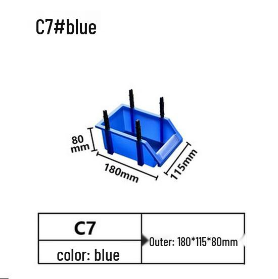 Modulare Kunststoffteile- und Werkzeugaufbewahrungsbox mit schräger Öffnung