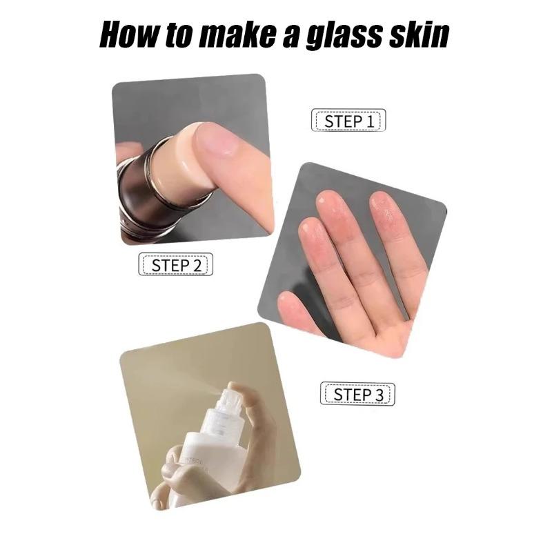Glass Skin Highlighter Stick Natural Water Light Face Clear Shining Highlighter Contour Blusher Brightening Face Korean Makeup